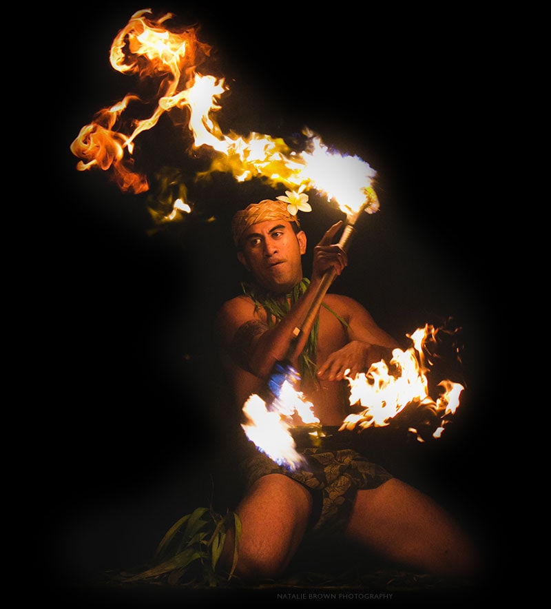 Kauai Luau Fire Dancer